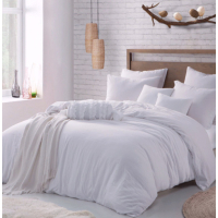 Bed linen Yaroslav calico bleached one and a half with 1 pillowcase (13777)