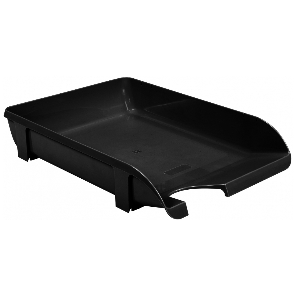 Лоток для паперів Economix горизонтальний пластик, чорний (E31801-01) Лоток для паперів Economix горизонтальний пластик, чорний (E31801-01)