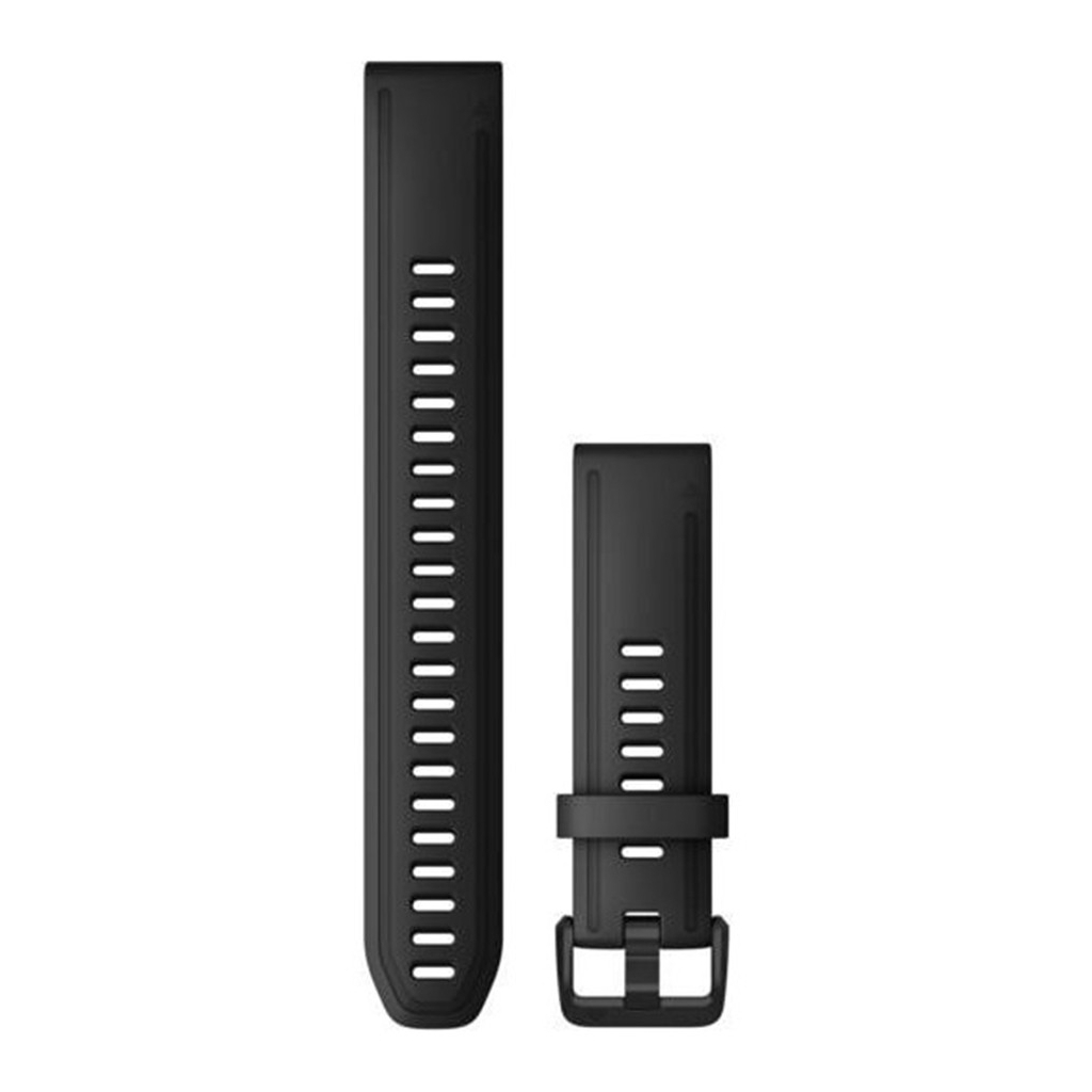 Ремінець до смарт-годинника Garmin fenix 7S, 20mm QuickFit Black Silicone (010-13102-00) Ремінець до смарт-годинника Garmin fenix 7S, 20mm QuickFit Black Silicone (010-13102-00)