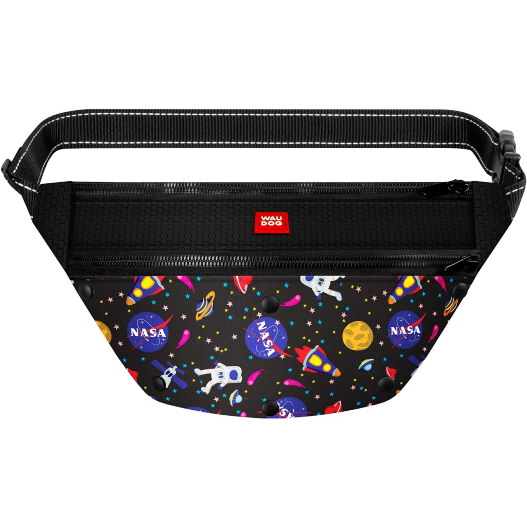 Поясна сумка-бананка для собак WAUDOG Textile "NASA" 33х17х10 см (5692)