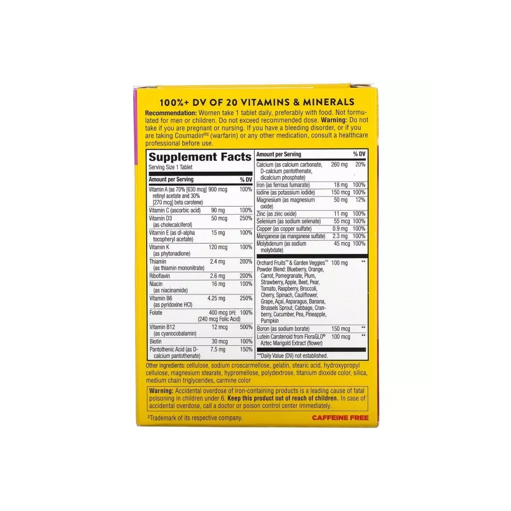 Мультивітамін Nature's Way Мультивітамінний комплекс Для Жінок Alive! Women's Energy Complet (NWY-13663)