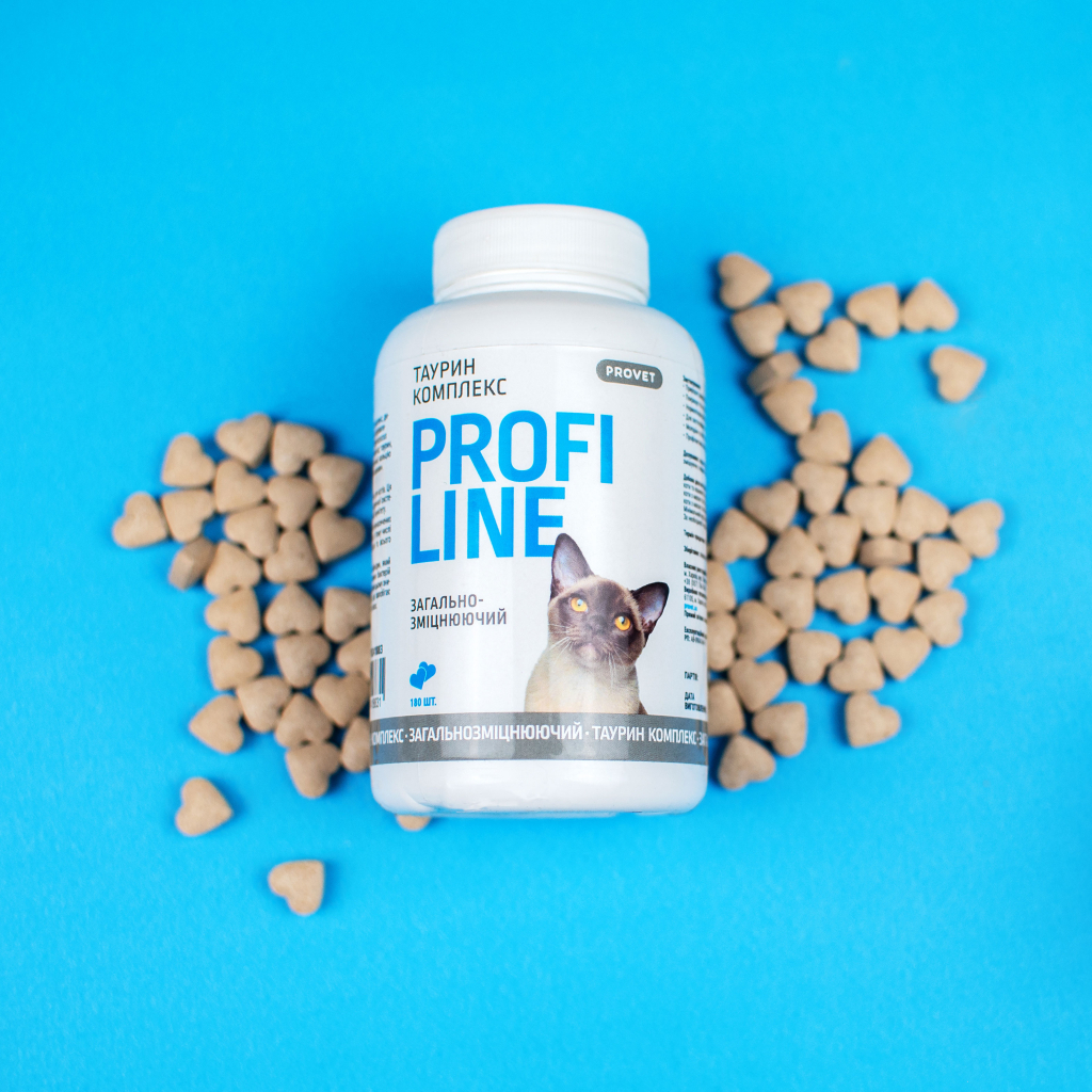 Вітаміни для котів ProVET Profiline Таурин комплекс 180 табл (4823082431700)