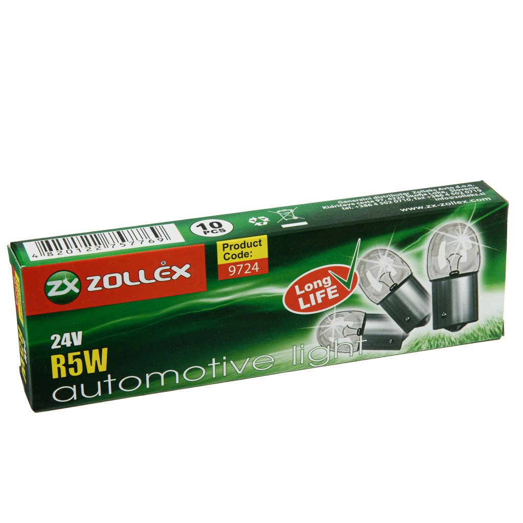 Автолампа Zollex R5W 24V Автолампа Zollex R5W 24V
