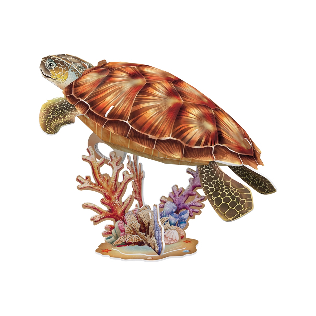 Пазл Cubic Fun 3D Зникаючі тварини Морська черепаха (DS1080h)