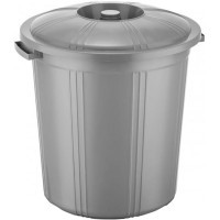 Контейнер для сміття Горизонт 41 x 38 см Металік 30 л (гор-02041/металік)