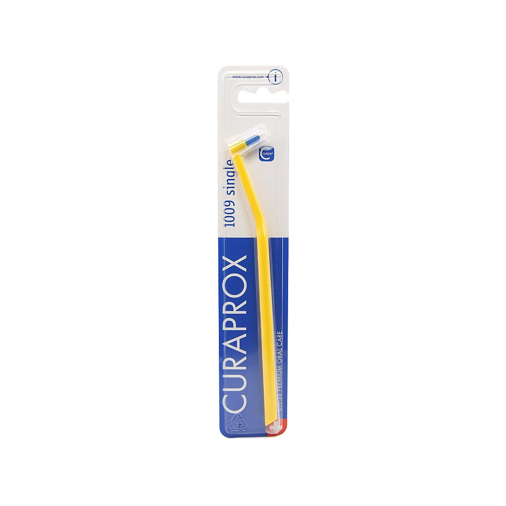 Зубна щітка Curaprox CS 1009 Single & Sulcular 9 мм Монопучкова Жовта (CS 1009-09)