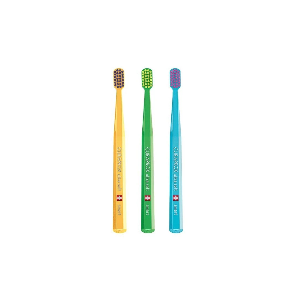 Дитяча зубна щітка Curaprox Ультрам'які CS Smart Ultra Soft (від 5 років) 3 шт (CS Smart/3-02)