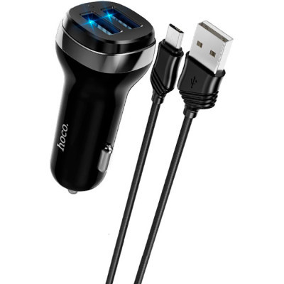 Зарядний пристрій HOCO Z40 charger set (Micro) 2xUSB Black (6931474739698)
