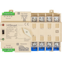Автоматичний вимикач HiSmart W2R-4P 220V 100A (HS082505)