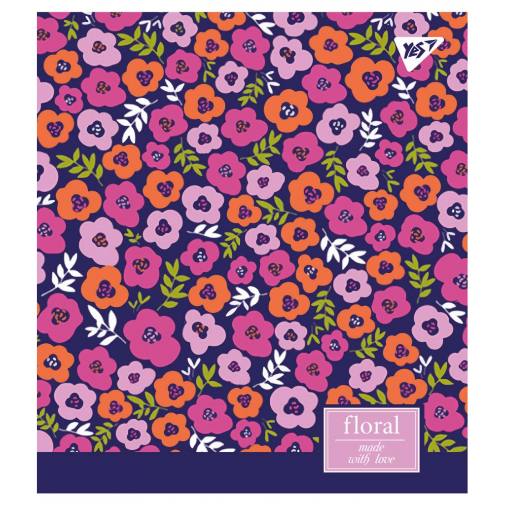 Зошит Yes А5 Floral Explosion 18 аркушів клітинка (765183) Зошит Yes А5 Floral Explosion 18 аркушів клітинка (765183)