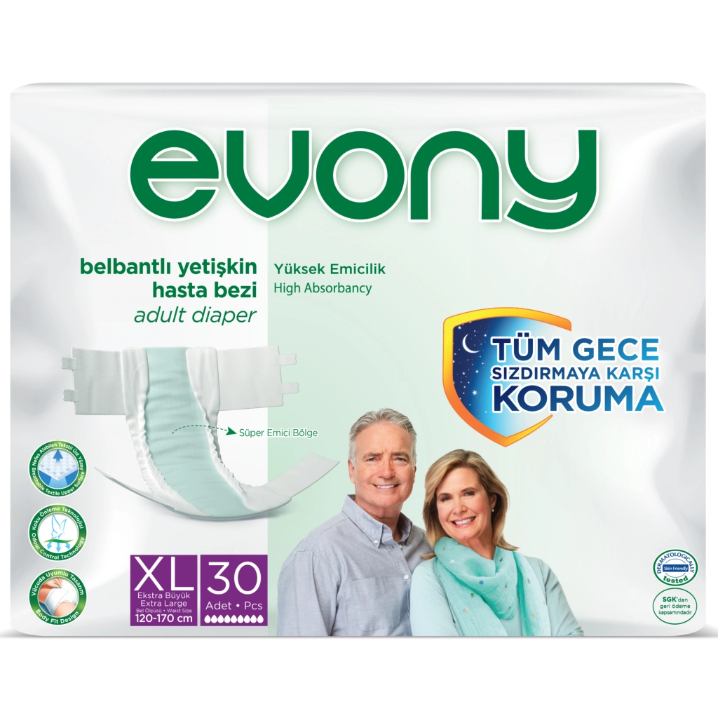 Підгузки для дорослих Evony 4 Extra Large 30 шт (8690536804092)