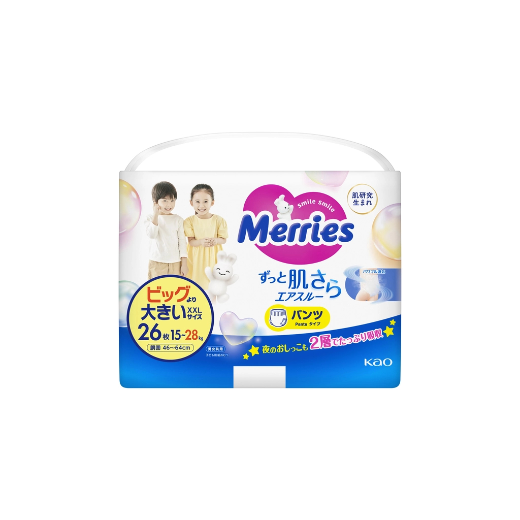 Підгузки Merries Трусики Super Jumbo XXL (15-28 кг) 26 шт. (4901301425898)