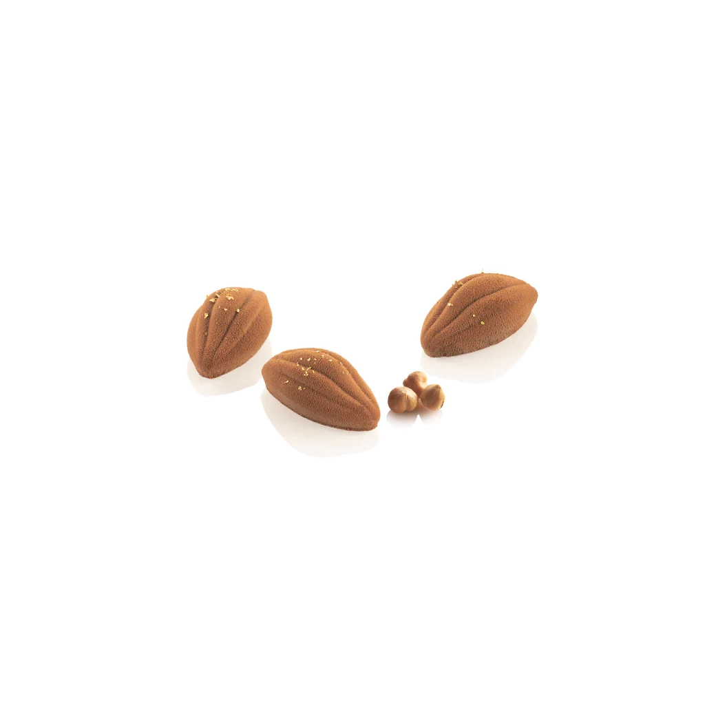 Форма для випікання Silikomart Cacao 50х28 h 19 мм (16 х 12,5 мл) (CACAO XS 12)