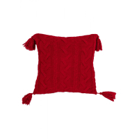 Pillowcase Provence decorative knitted Hit Kosa red 45x45 (031668)