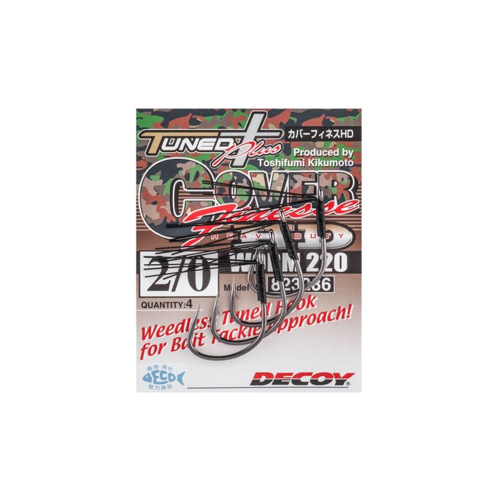 Гачок Decoy Worm220 Cover Finesse HD 1/0 (5 шт/уп) (1562.08.00)