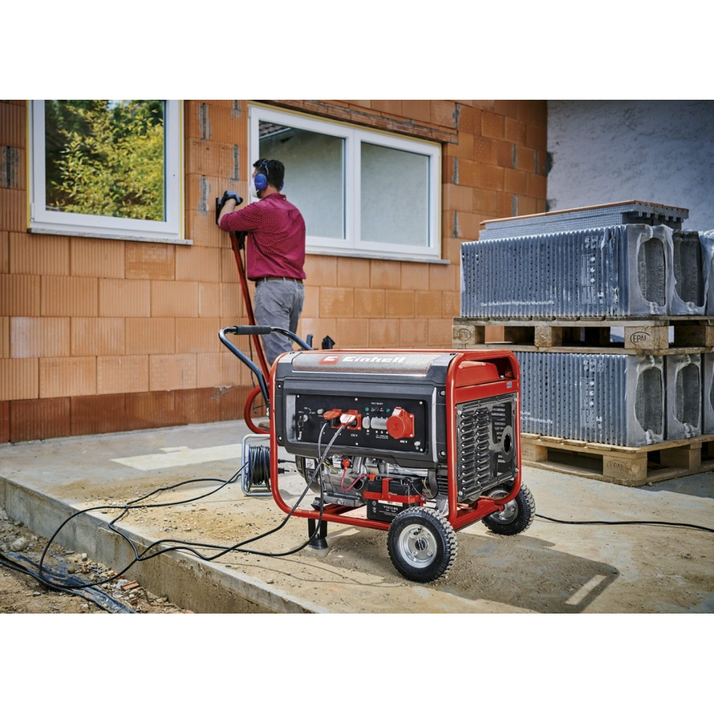 Генератор Einhell TC-PG 65/E5, 230В/380В, 3.6кВт (макс. 6.51кВт), електростарт, 25л, 83кг (4152610)