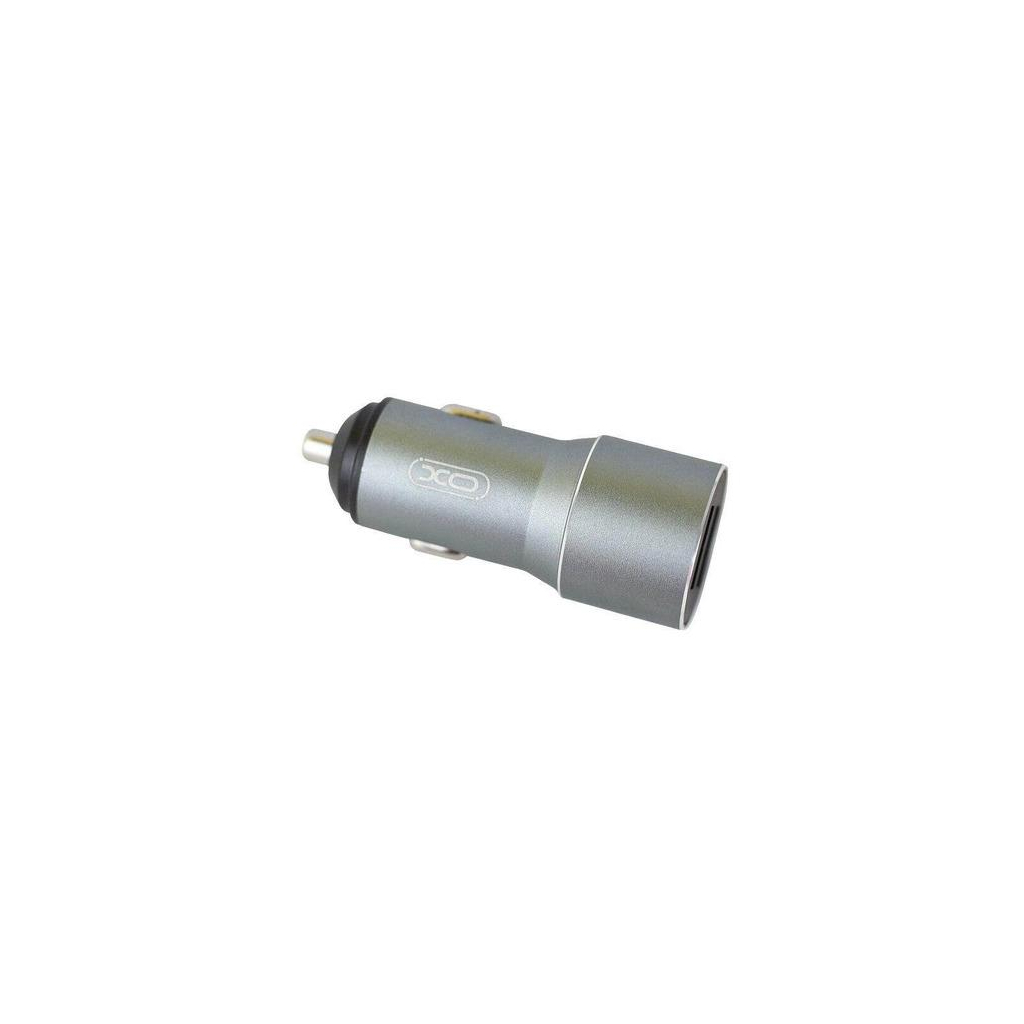 Зарядний пристрій XO TZ09 2.4A/2 USB + cable microUSB Grey (XO-TZ09M-GR)