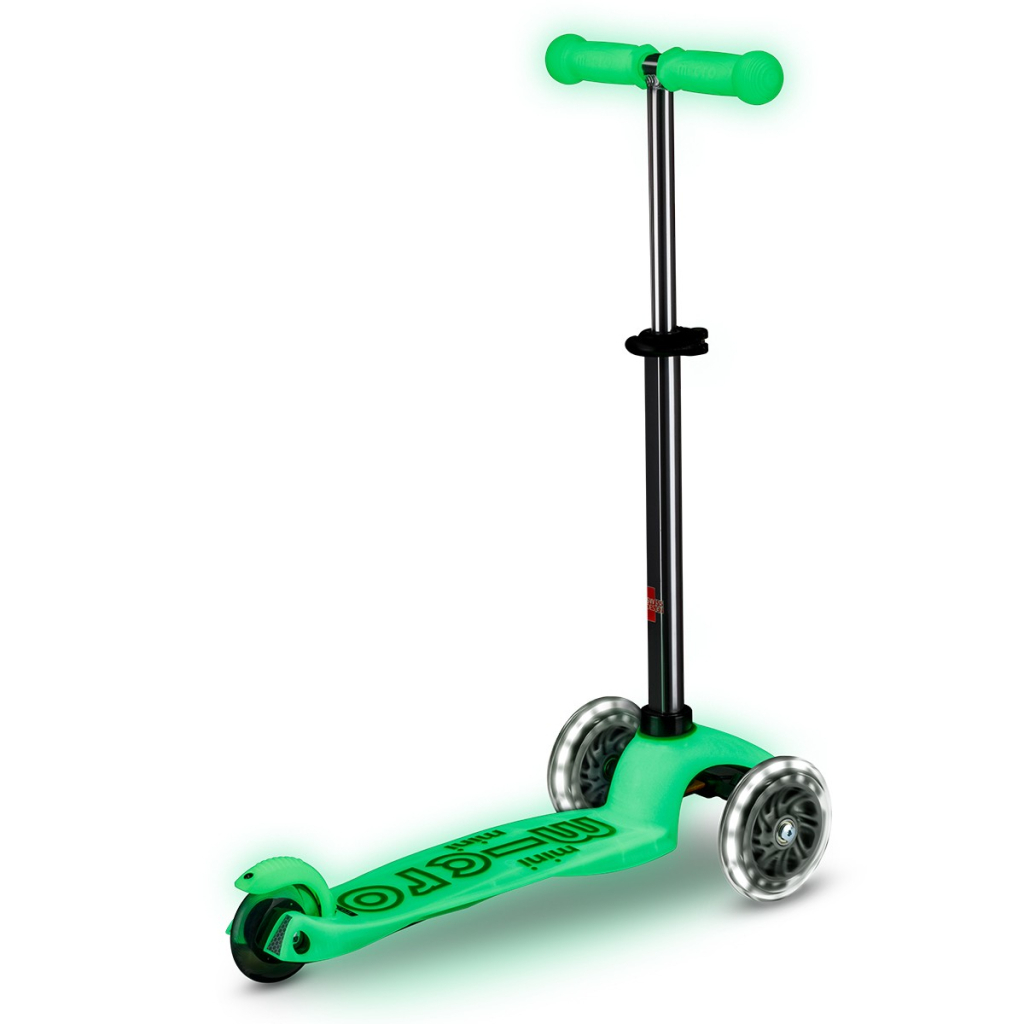 Самокат Micro Mini Deluxe Glow LED Крижаний лайм (MMD216)