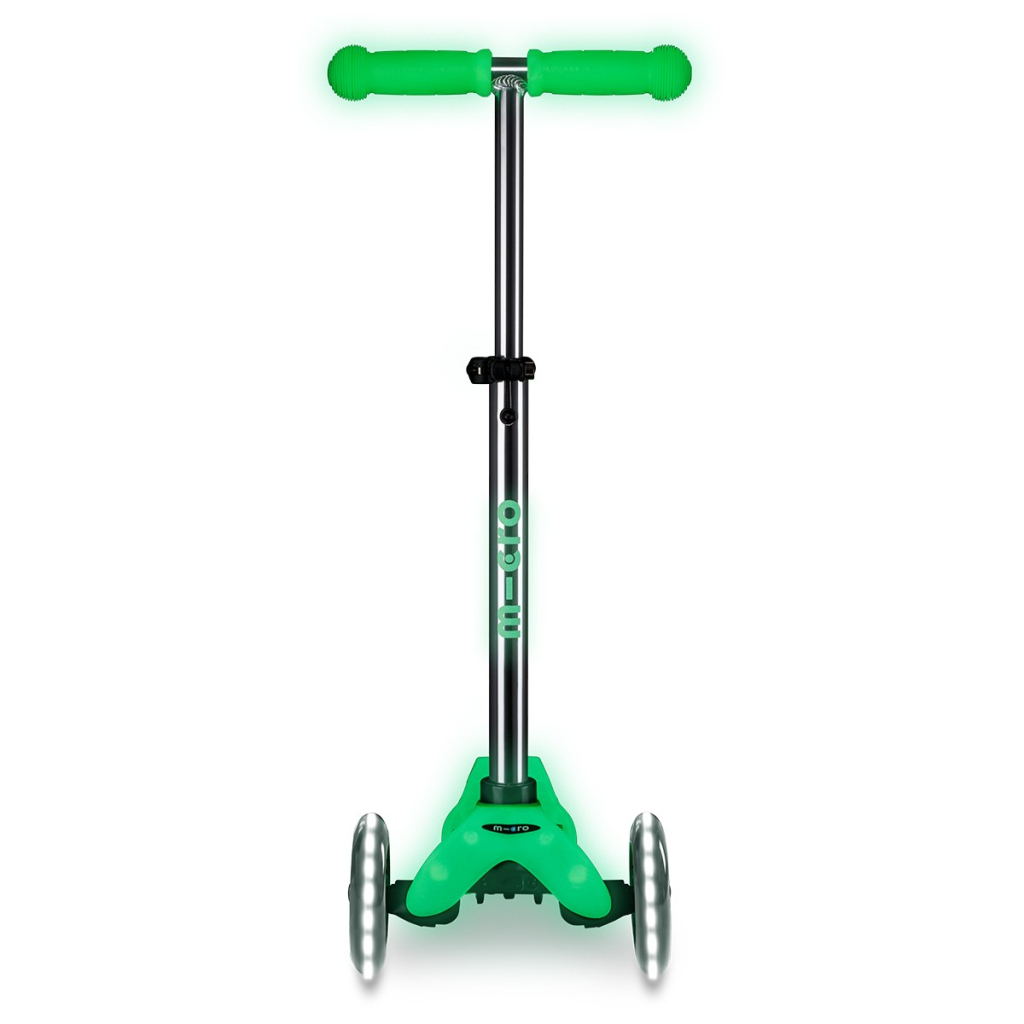 Самокат Micro Mini Deluxe Glow LED Крижаний лайм (MMD216)