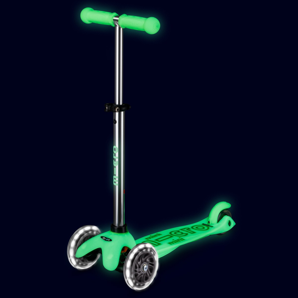Самокат Micro Mini Deluxe Glow LED Крижаний лайм (MMD216)