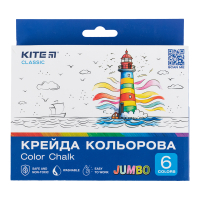 Jumbo Classic colored Kite chalk, 6 colors (K-073)