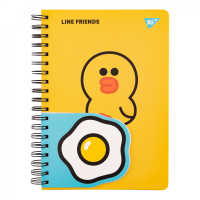Yes notebook 2 in 1 B5 B7 80 sheets 20 sheets double spiral Line Friends Sally cell (151780)