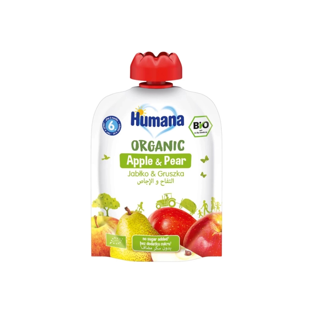 Дитяче пюре Humana Яблуко-Груша 90 г (4031244716026)