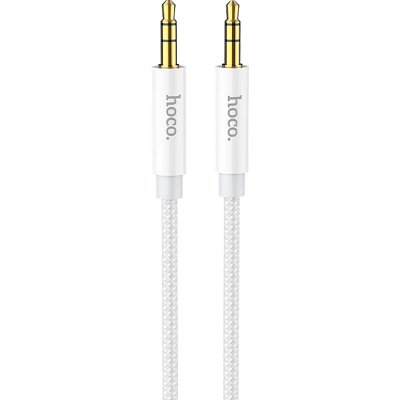 Кабель мультимедійний 3.5mm M to 3.5mm M 1.0m Silver HOCO (6931474759870)