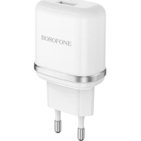 Зарядний пристрій BOROFONE BA36A USB QC3.0 18W + cable USB to USB-C white (6931474716019)