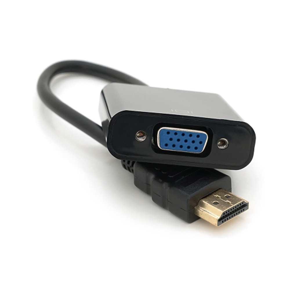 Перехідник HDMI M to VGA F 0.1m 4K/2K black Voltronic (YT-C-HDMI(M)/VGA(F)-B) Перехідник HDMI M to VGA F 0.1m 4K/2K black Voltronic (YT-C-HDMI(M)/VGA(F)-B)