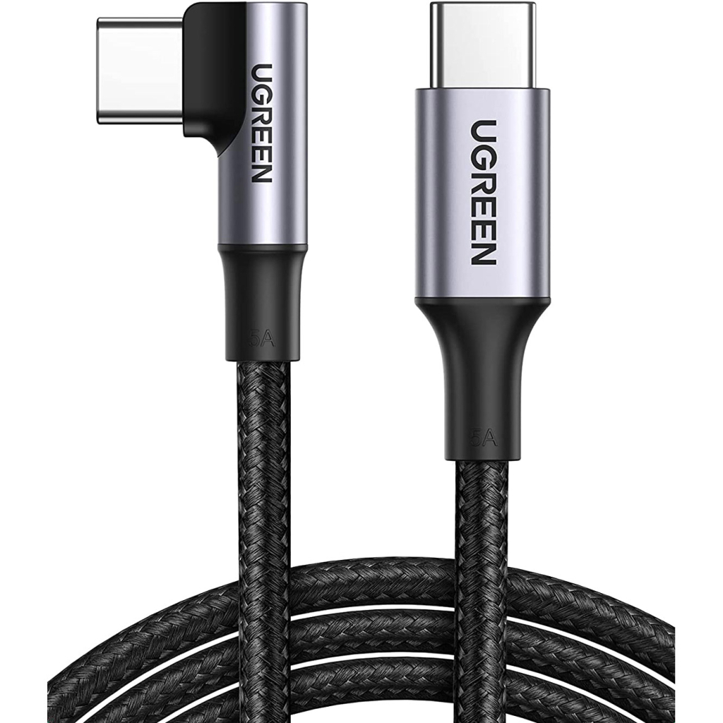Дата кабель USB-C 2.0 to USB-C 1.0m 90° corner US334 black Ugreen (70643) Дата кабель USB-C 2.0 to USB-C 1.0m 90° corner US334 black Ugreen (70643)