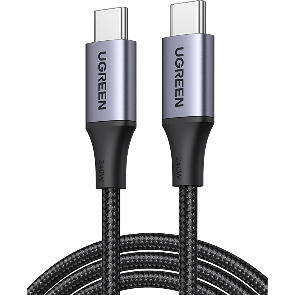 Дата кабель USB-C to USB-C 2.0m 240W space gray Ugreen (90440)