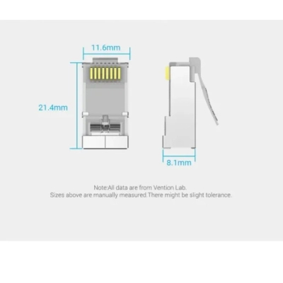 Конектор RJ45 FTP Cat.6 Modular 10 шт. Vention (IDFR0-10)