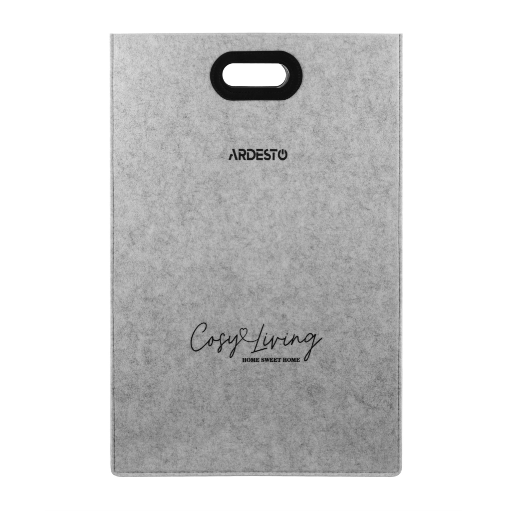 Кошик для білизни Ardesto Prestigio Сірий 68 л (ARHC2401FG)