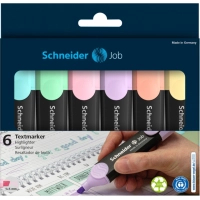 A set of markers Schneider JOB text 150, 6 pastel colors in a blister (S115097)