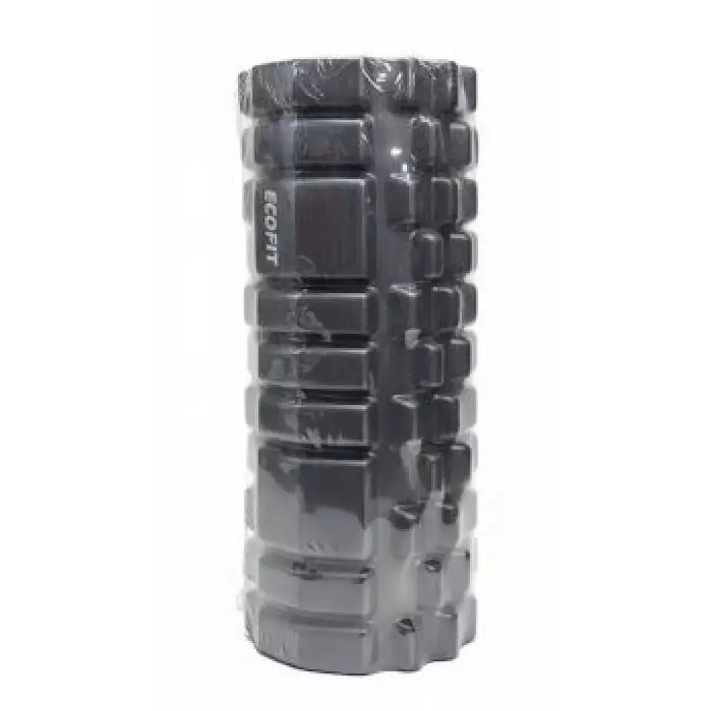 Масажний ролик Ecofit MDF001 33 х 14 см Чорний/Білий (К00026955)