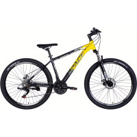 Bicycle Space 27.5" PHAETON DD FR frame-17" AL 2026 gray-yellow (OPS-SP-27.5-084)