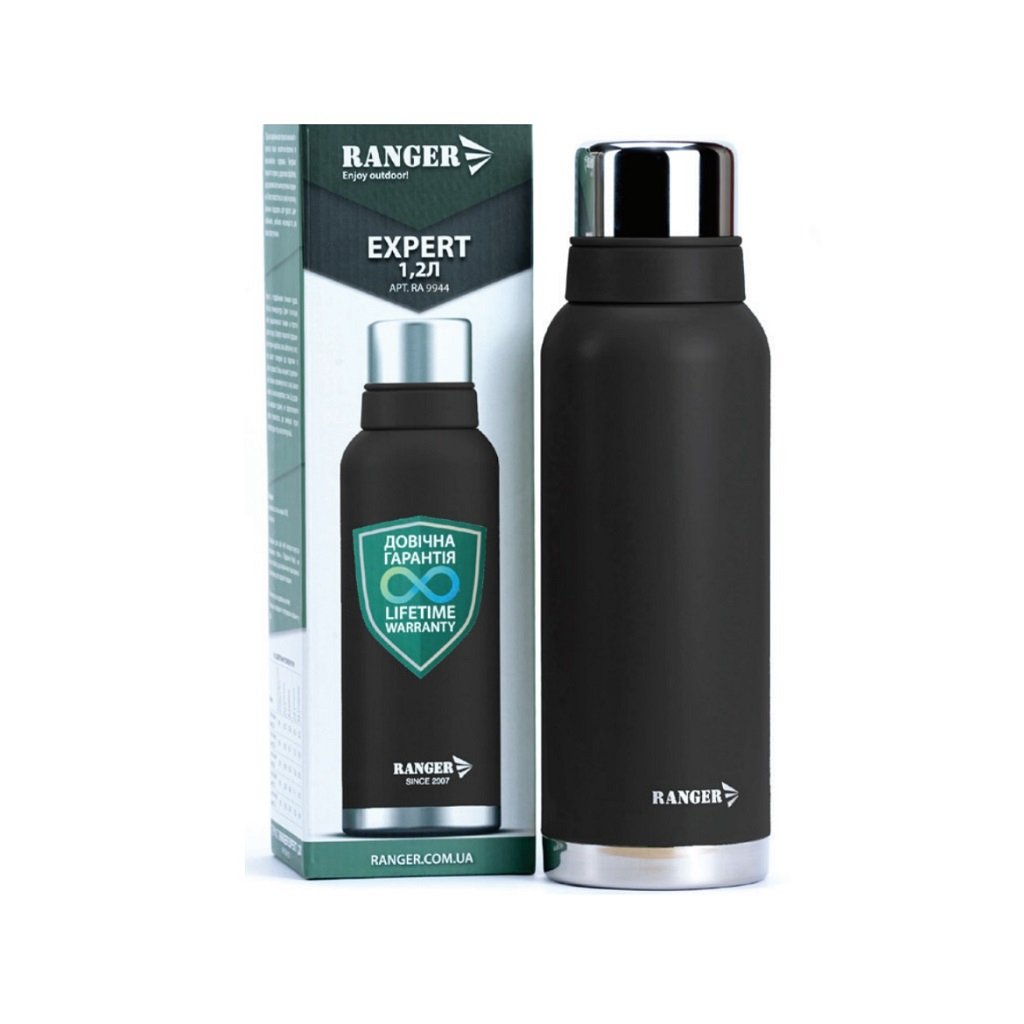 Термос Ranger Expert 1,2 L чорний (RA9944) Термос Ranger Expert 1,2 L чорний (RA9944)