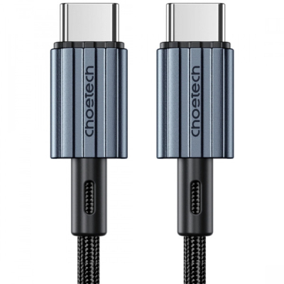 Дата кабель USB-C to USB-C 1.2m 60W braided black Choetech (XCC-1014)