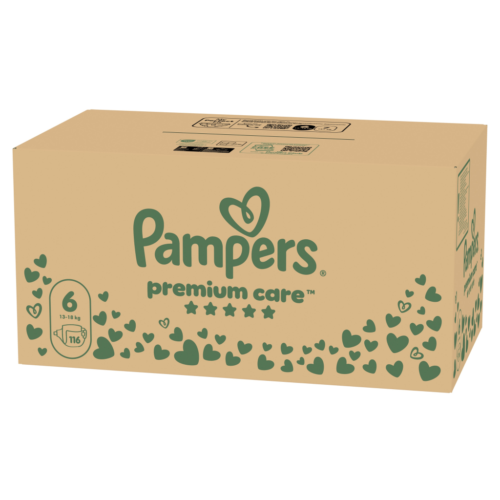 Підгузки Pampers Premium Care Розмір 6 (13-18 кг) 116 шт (8006530223744) Підгузки Pampers Premium Care Розмір 6 (13-18 кг) 116 шт (8006530223744)