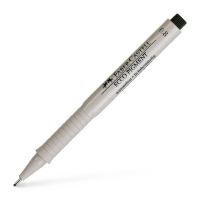 Faber-Castell Ecco Pigment capillary pen for graphic works, diameter 0.8 mm, color black (16786)