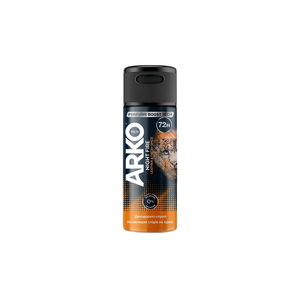 Дезодорант ARKO Night Fire 150 мл (8690506562373)