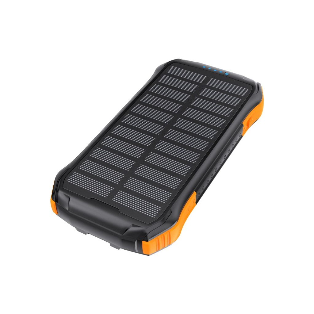 Повербанк Choetech 10000mAh, 5V/2.1A, solar panel, Qi-5W, Black-Orange (B659-OR)