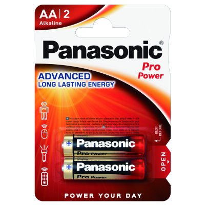 Батарейка PANASONIC AA PRO POWER * 2 (LR6XEG/2BPR / LR6XEG/2BPU)