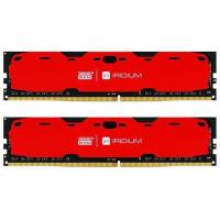 Модуль пам'яті для комп'ютера DDR4 8GB (2x4GB) 2400 MHz Iridium Red Goodram (IR-R2400D464L15S/8GDC)
