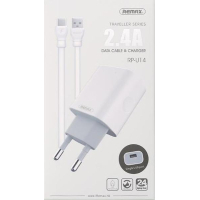 Зарядний пристрій Remax Traveller series Type-C USB Data Cable white (RP-U14TYPE-C-WHITE)