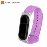 Ремінець до фітнес браслета Armorstandart Carbon Silicone Series для Xiaomi Mi Band 4/3 Purple (ARM55189)
