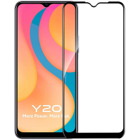 Скло захисне PowerPlant Full screen Vivo Y20, Black (GL609437)