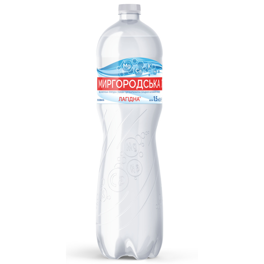 Мінеральна вода Миргородська Лагідна 1.5 н/газ пет (4820000431026)