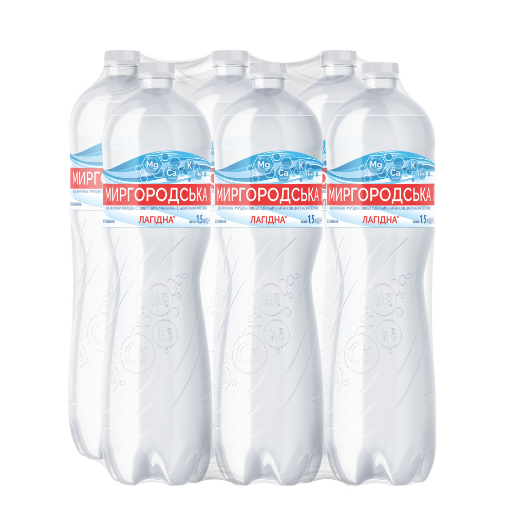 Мінеральна вода Миргородська Лагідна 1.5 н/газ пет (4820000431026)